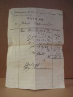 Eldre faktura fra 8 oktober 1937 F Hagemann & Co Kasse- og Trevarefabrikk Herøy