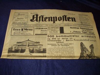 1933 nr 111 morgen Aftenposten