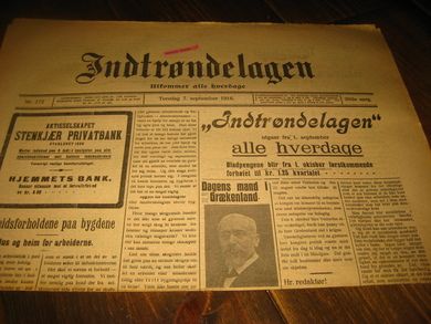 1916 nr 172 Indtrøndelagen