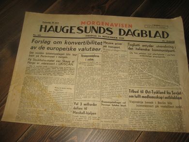 1949 nr 292 HAUGESUNDS DAGBLAD