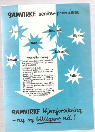Brosjyre fra SAMVIRKE fra 1960