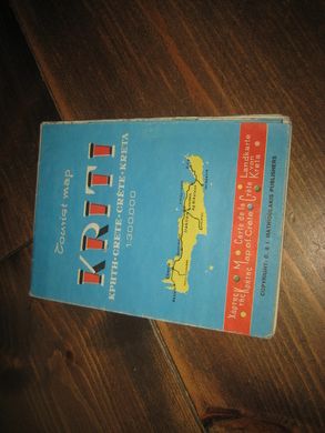 Turist map KRETA 1986