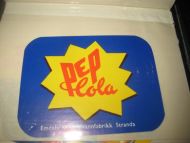 Strøken etikett fra Emdals Mineralvannfabrikk, Stranda:  PEP Cola.  60- 70 tallet.