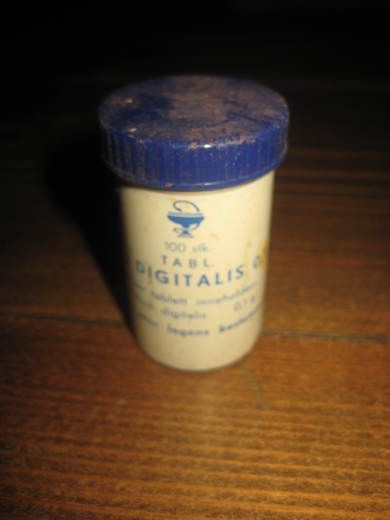 Boks uten innhold DIGITALIS 60 tallet