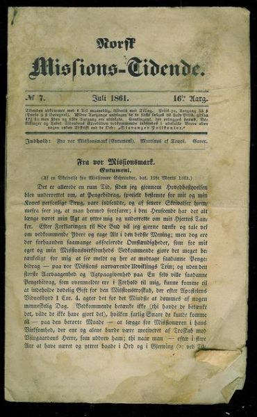 1861 nr 007 Norsk Missions Tidende