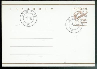 Fisk POSTBREV stempla 6 11 1980