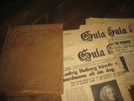 Utklipp fra aviser fra 1934, med tema: Ludvig Holberg. .