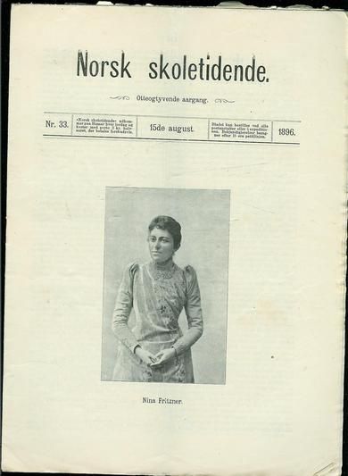 1896,nr 033,                        Norsk Skoletidende.
