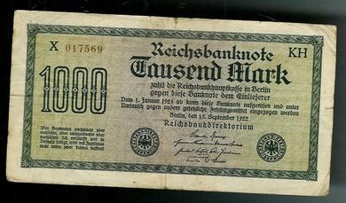 1922 Thausend Mark X 017569