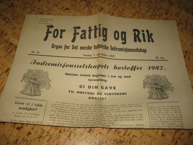 1947 nr 034 For Fattig og Rik