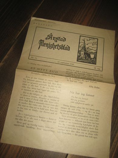 1949 nr 014 Årstad Menighetsblad