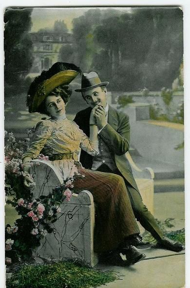 Meget pent postkort fra tidleg 1900