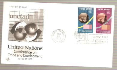1976, 23APRIL, CONFERENCE ON TRADE AND DEVELOPMENT, FDC UNITED NATION,