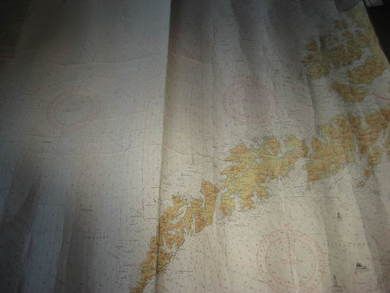 LOFOTEN OG VESTERÅLEN Originalkart fra Det Norske kartverk pent i glass og ramme Dette er kart nr 20