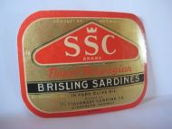 SSC BRISLING SARDINES fra STAVANGER SARDINE, STAVANGER.