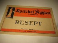 APOTEKET HYGIA STAVANGER 40 tallet