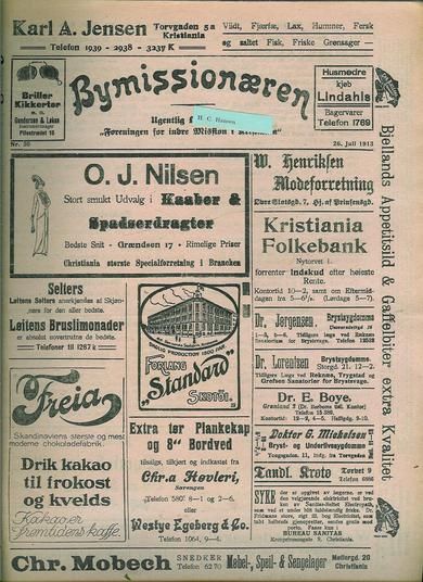 1913 nr 030 Bymissionæren