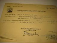 Forsikrings- Aktieselskapet NORVEGIA, Nr. 10513, 1939.
