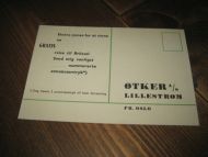 Bestillingskort fra ØTKER, LILLESTRØM. 60 tallet.