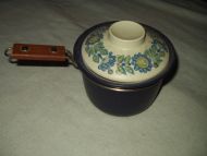 Ildfast skål med hank 60-70 tallet Figgjo dekor: TOR VIKING