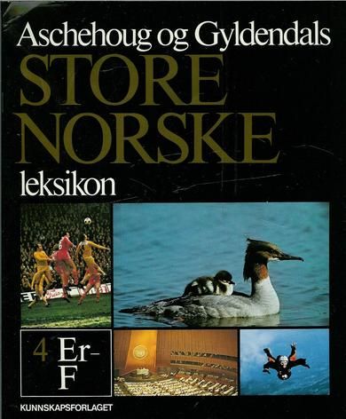 Reklamesak for Aschehoug og Gyldendals STORE NORSKE leksikon.