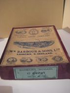 Gammel eske uten innhold LINEN SHOE THREADS Fra Barbour & Sons Ltd IRELAND 40 tallet