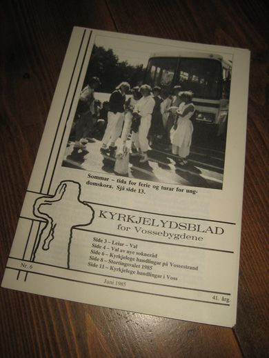 KYRKJELYDSBLAD for Vossebygdene 1985 nr 006