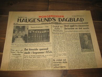 1948 nr 274 HAUGESUNDS DAGBLAD