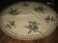 Stor rund heimesydd duk ca 80 cm i diameter