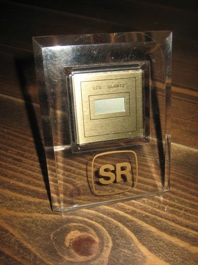 Klokke med reklame SR