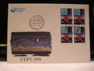 1991, 8.4, CEPT 1991, 4 blokk kr 6.50