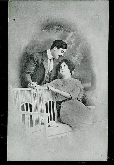 Pent postkort fra tidleg 1900