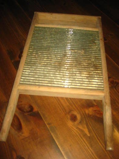 Vaskebrett med glass ca 59*31 cm stort 40-50 tallet