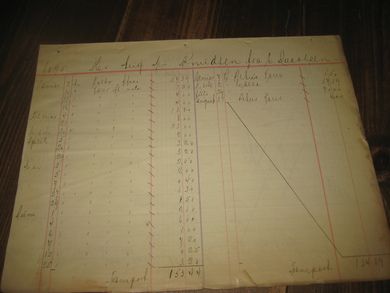 Papir fra 1895 2 sider