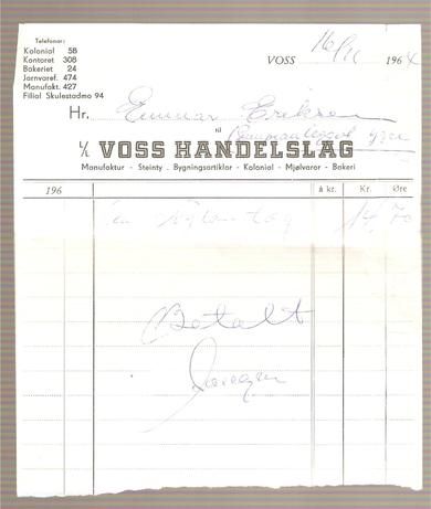VOSS HANDELSLAG 16 11 1964