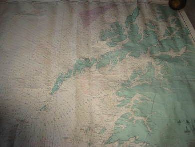 FRA STØTT TIL ANDENES Originalkart fra Det Norske kartverk pent i glass og ramme Dette er kart nr 21