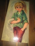 Meget pent bilde 70 tallet ca 20*39 cm stort