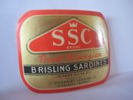 SSC BRISLING SARDINES fra STAVANGER SARDINE, STAVANGER.