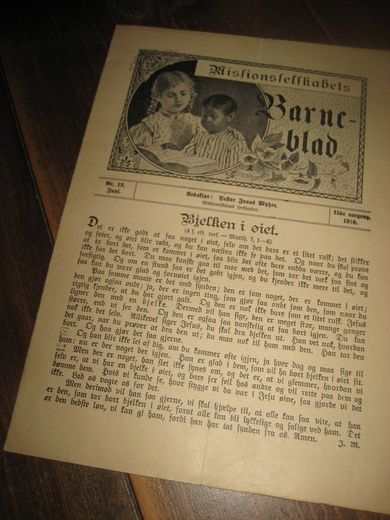 1910 nr 012 Missionsselskabets Barneblad
