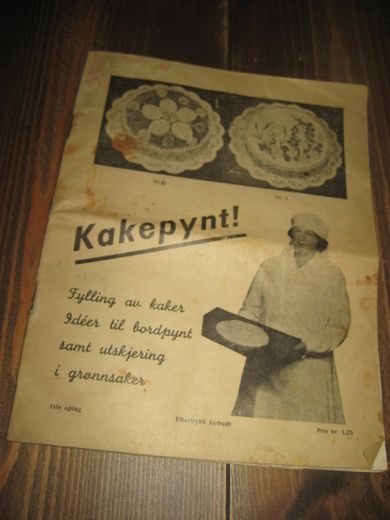 Brosjyre KAKEPYNT, 1. opplag, 40-50 tallet.