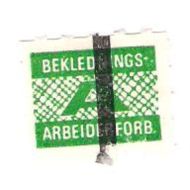 Stripa fagforeningsmerke fra BEKLEDNINGS ARBEIDER FORBUNDET Enkeltmerke