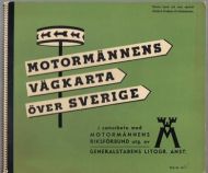 MOTORMENNENES VEGKARTA OVER SVERIGE 1958