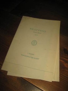 Topografisk kart over BRATTVÅG 1975