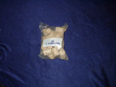 Pakke med flaske kork