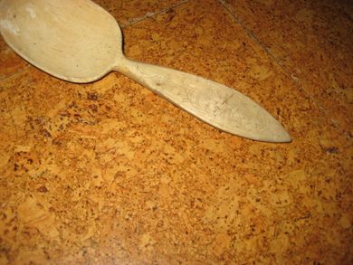 Gammel og dekorativ sleiv fra slutten på 1800 tallet ca 21 cm lang