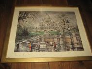Meget pent, innramma bilde, ca 47*38 cm stort, Paris, bilde nr 1