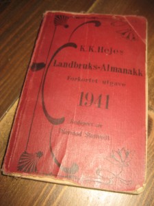 1941, K.K. HEJE Landbruks Almanakk. Forkortet utgave,. .
