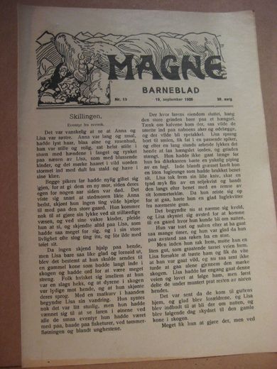1920 nr 019 MAGNE BARNEBLAD