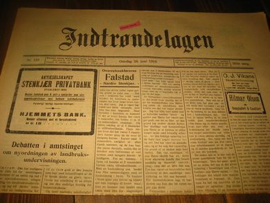 1916 nr 122 Indtrøndelagen