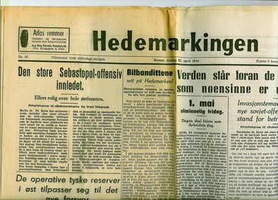 1944 nr 095 Hedemarkingen